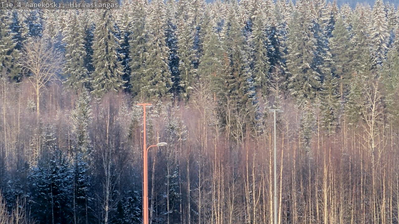 Weather Camera Image Väg 4 Äänekoski, Hirvaskangas, Äänekoski, Keski-Suomi