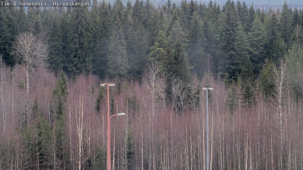 Weather Camera Image Road 4 Äänekoski, Hirvaskangas, Äänekoski, Keski-Suomi