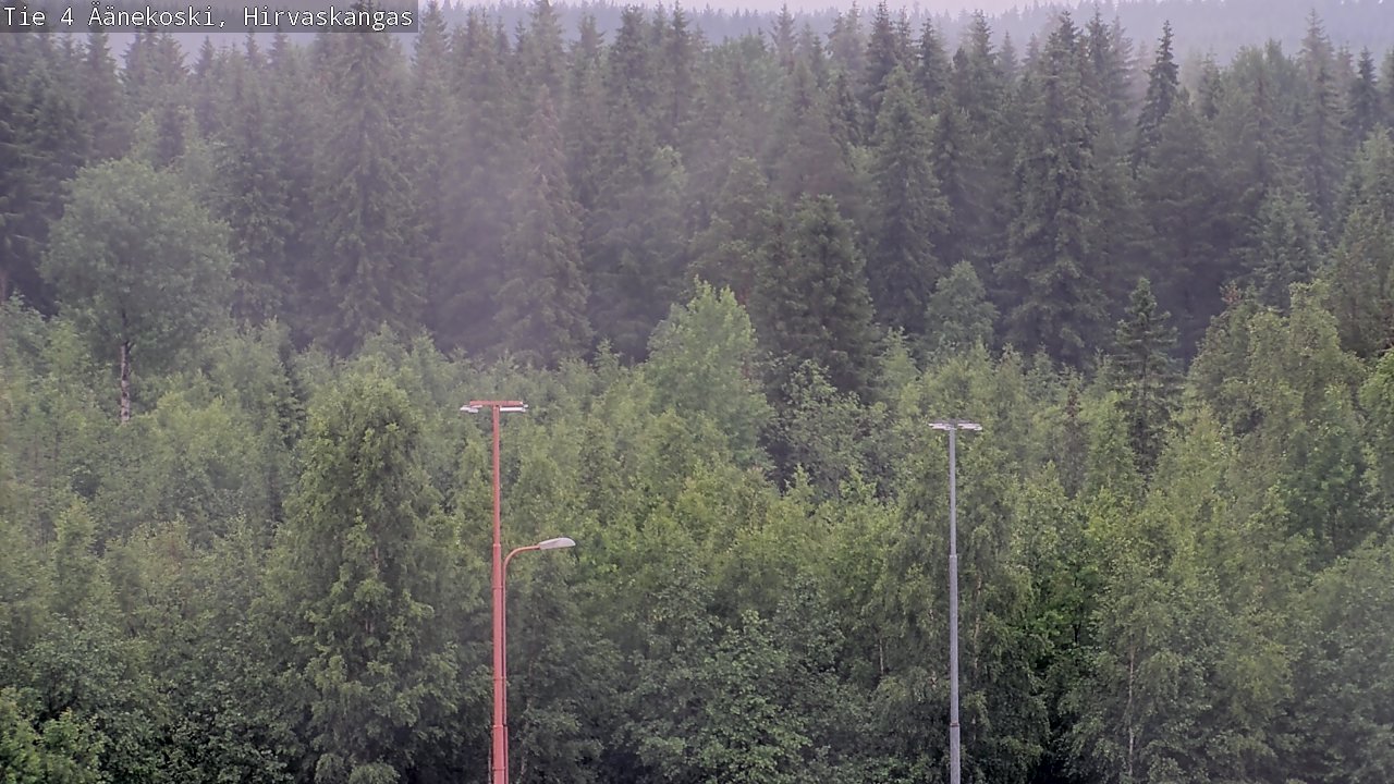 Weather Camera Image Väg 4 Äänekoski, Hirvaskangas, Äänekoski, Keski-Suomi