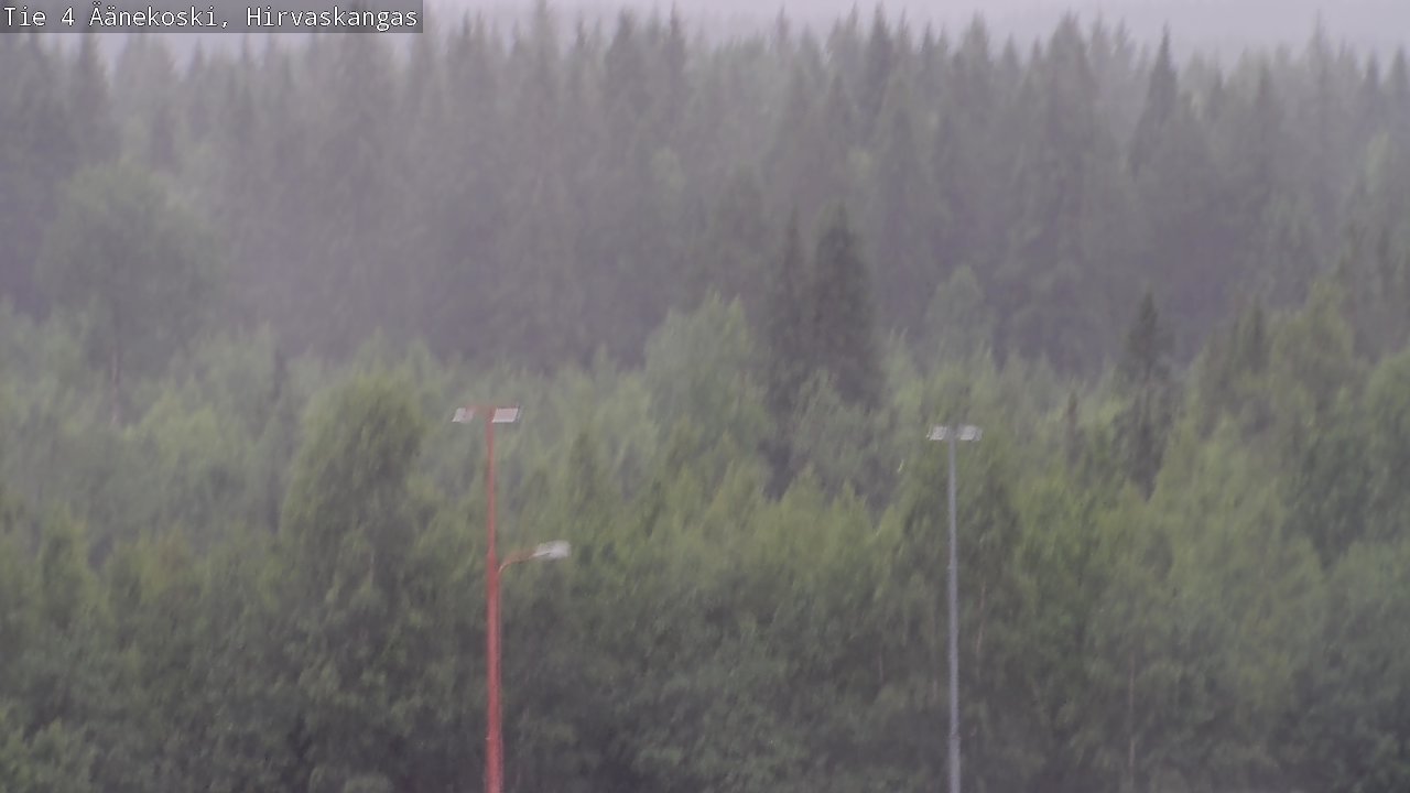 Weather Camera Image Väg 4 Äänekoski, Hirvaskangas, Äänekoski, Keski-Suomi