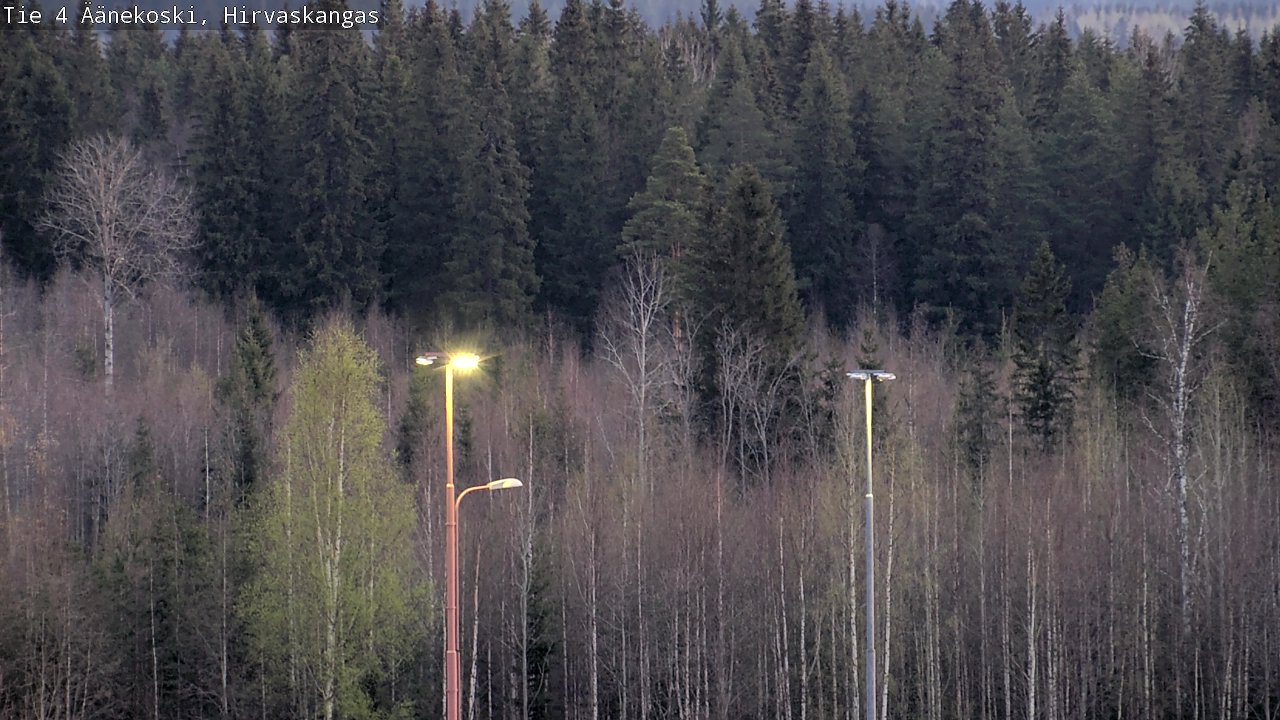 Weather Camera Image Road 4 Äänekoski, Hirvaskangas, Äänekoski, Keski-Suomi