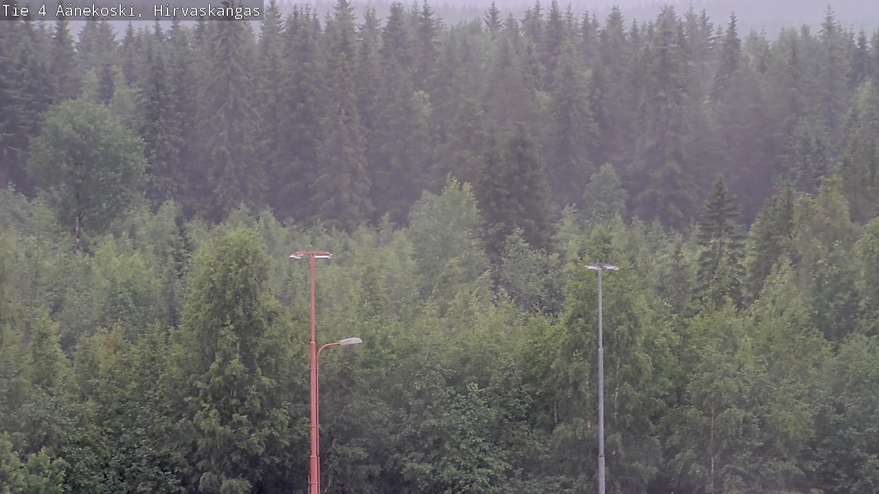 Weather Camera Image Väg 4 Äänekoski, Hirvaskangas, Äänekoski, Keski-Suomi