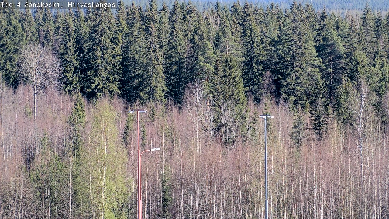 Weather Camera Image Väg 4 Äänekoski, Hirvaskangas, Äänekoski, Keski-Suomi