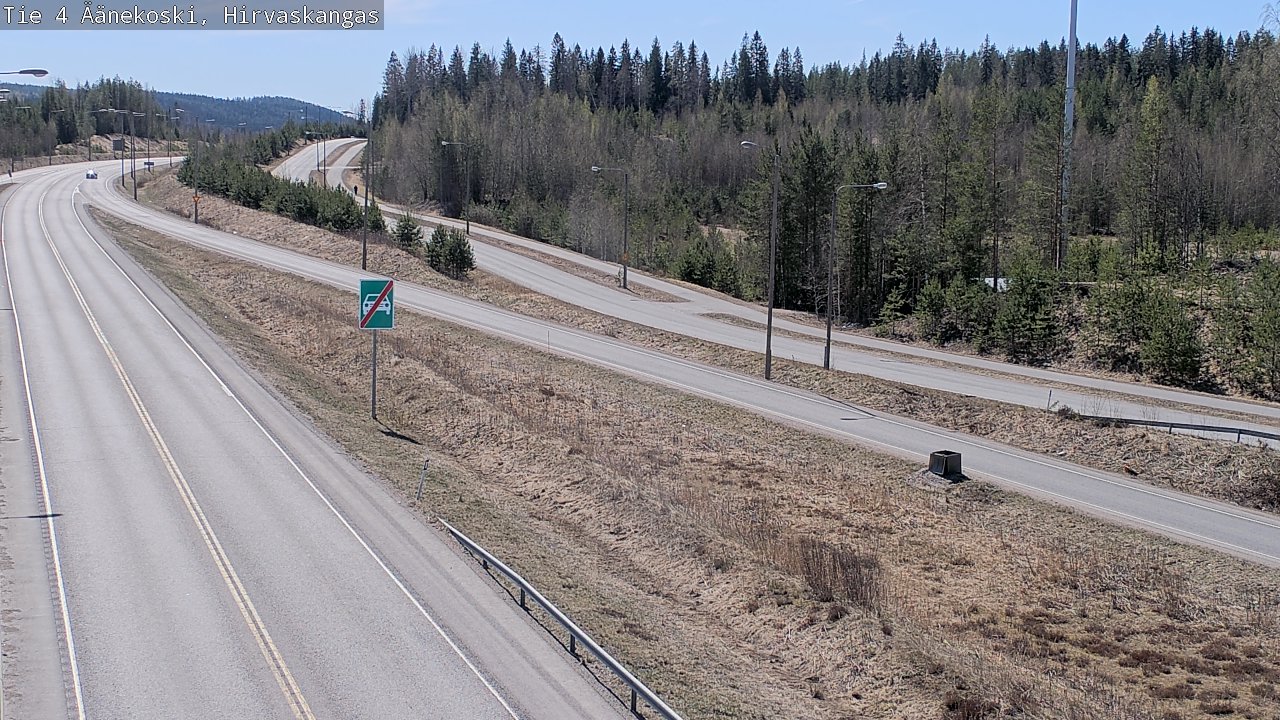 Weather Camera Image Road 4 Äänekoski, Hirvaskangas, Äänekoski, Keski-Suomi