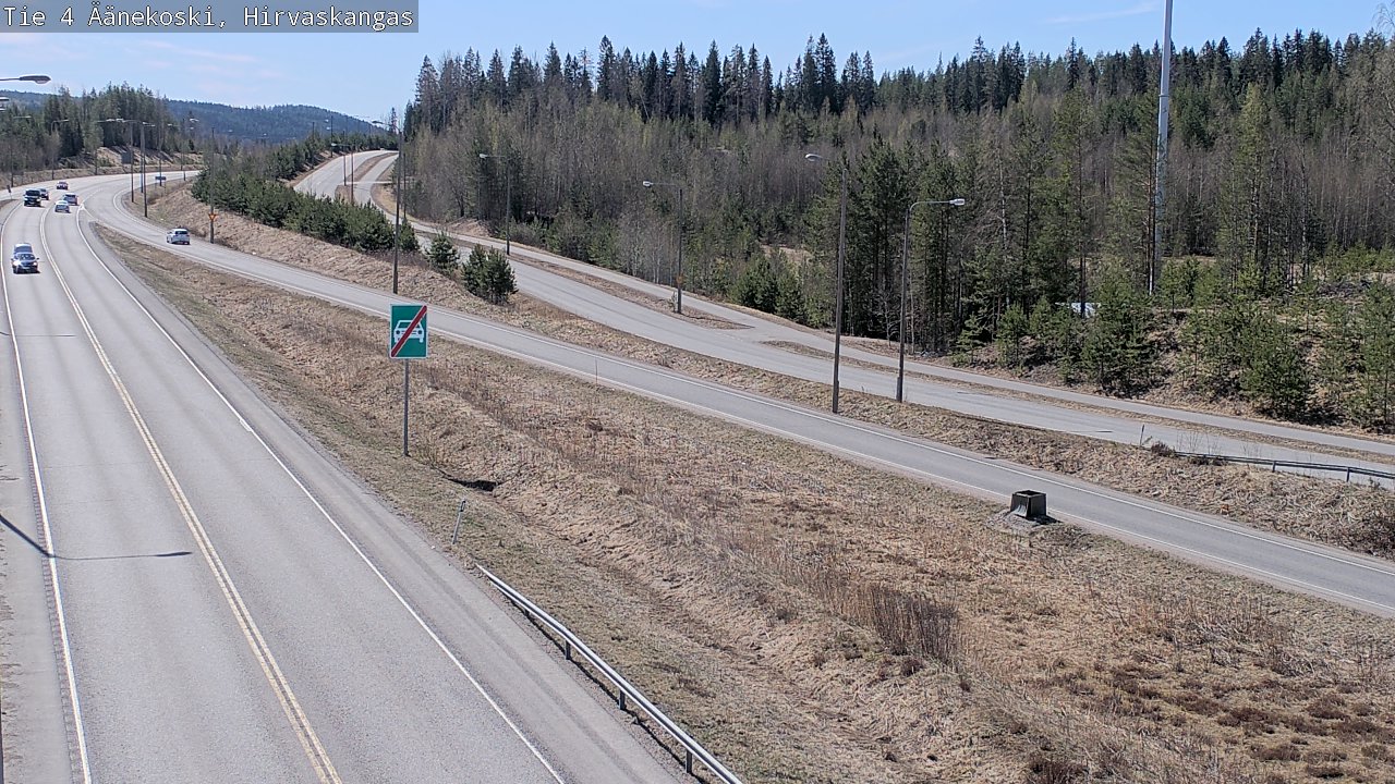 Weather Camera Image Road 4 Äänekoski, Hirvaskangas, Äänekoski, Keski-Suomi