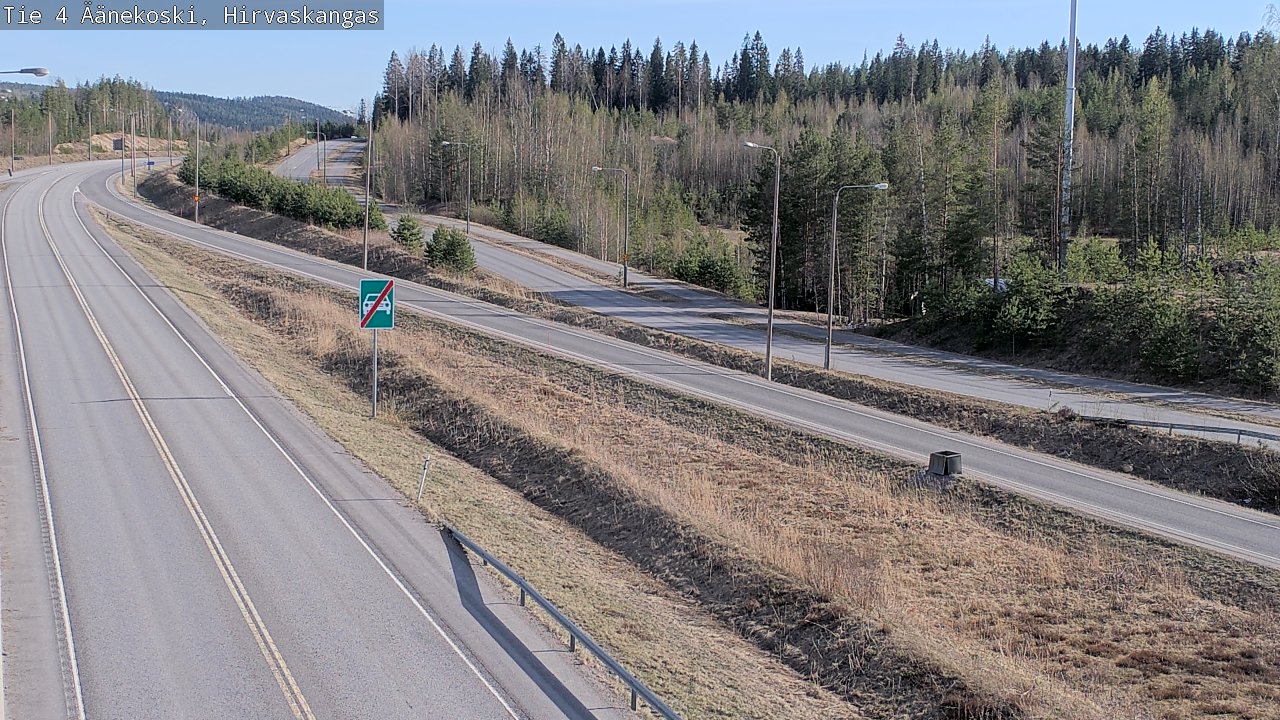 Weather Camera Image Road 4 Äänekoski, Hirvaskangas, Äänekoski, Keski-Suomi