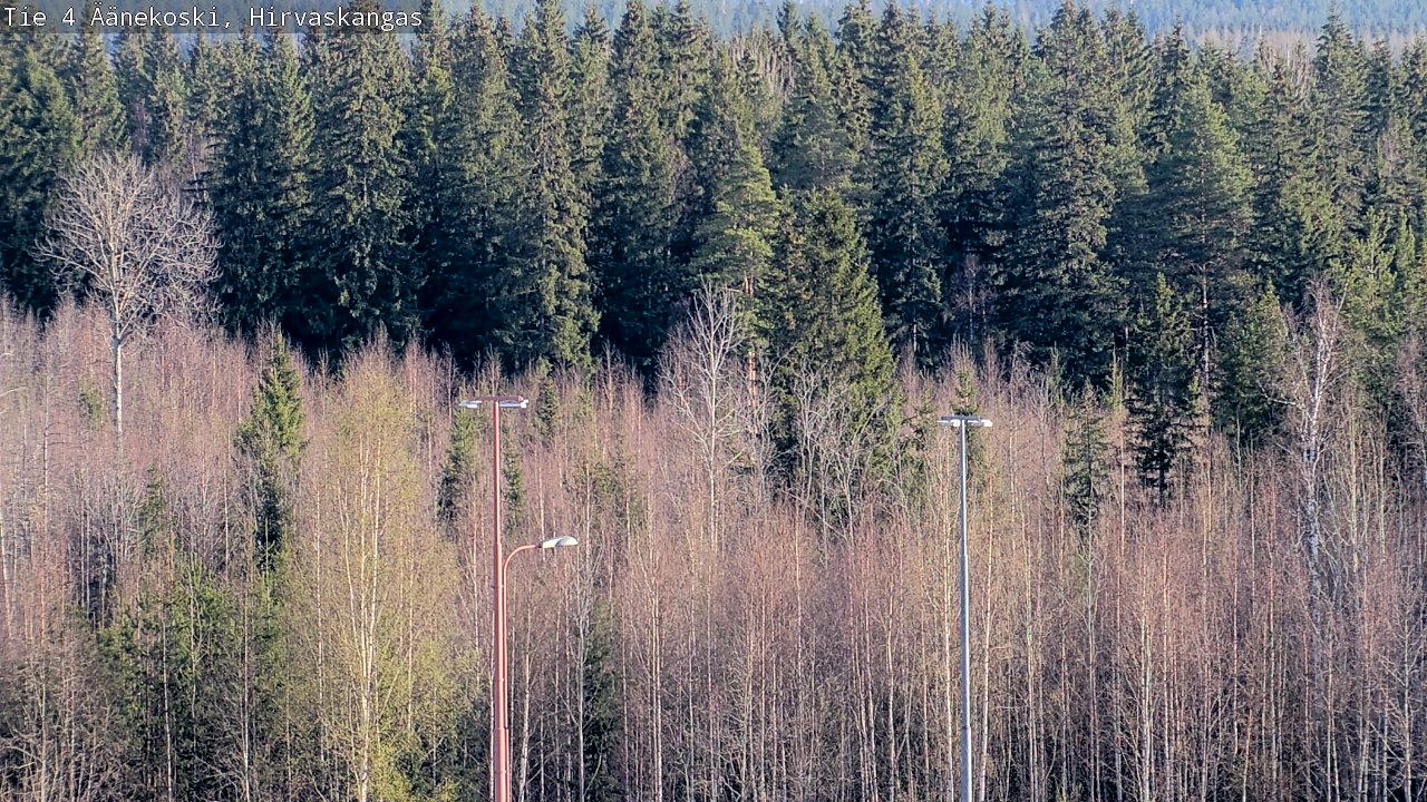 Weather Camera Image Road 4 Äänekoski, Hirvaskangas, Äänekoski, Keski-Suomi