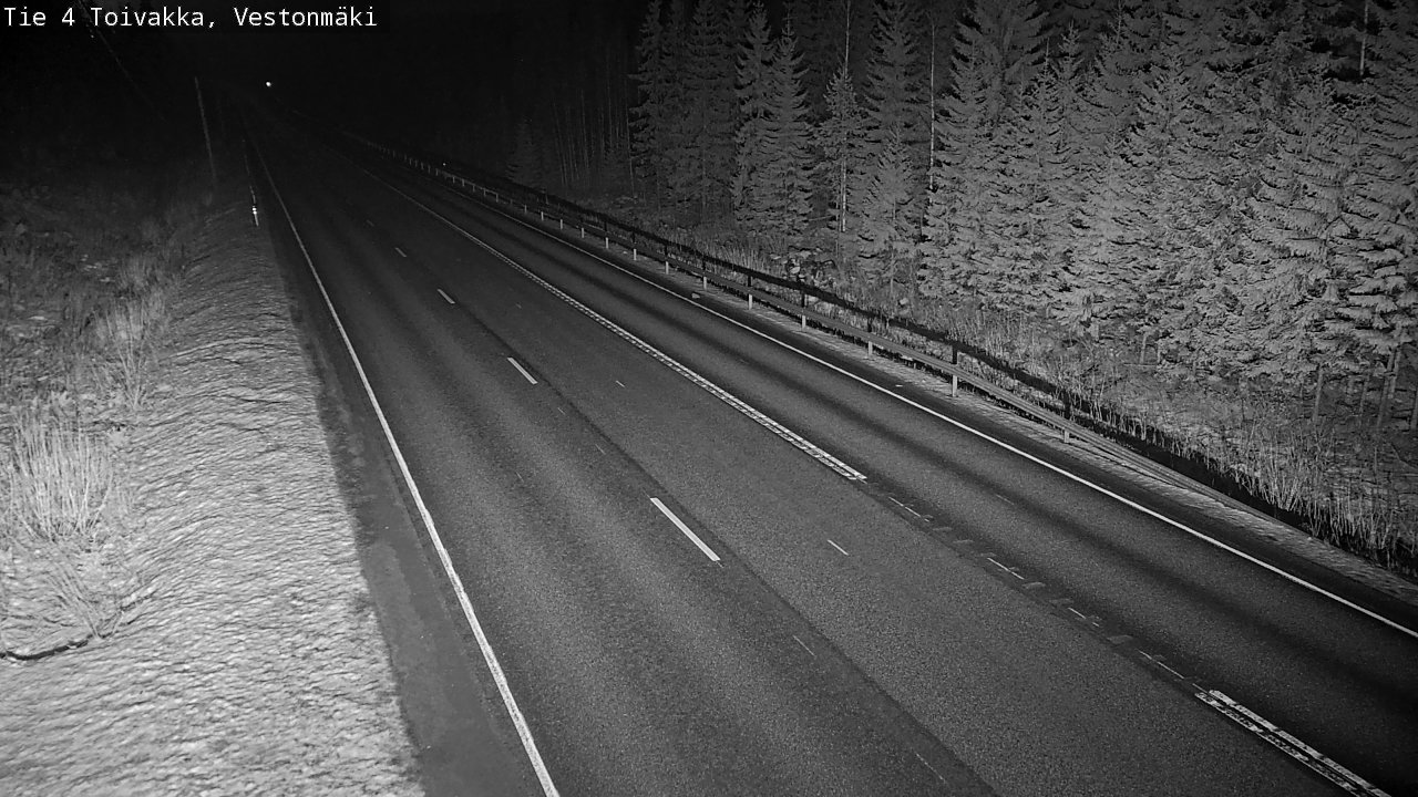 Weather Camera Image Väg 4 Toivakka, Vestonmäki, Toivakka, Keski-Suomi