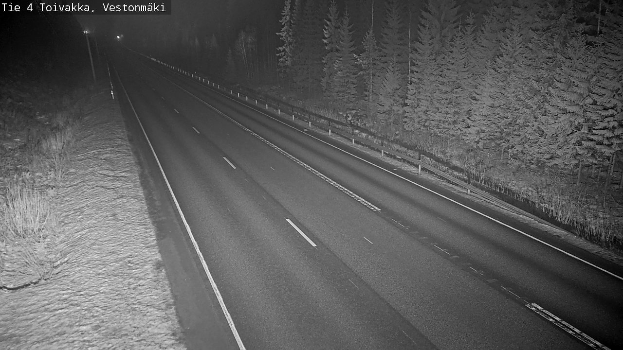 Weather Camera Image Väg 4 Toivakka, Vestonmäki, Toivakka, Keski-Suomi