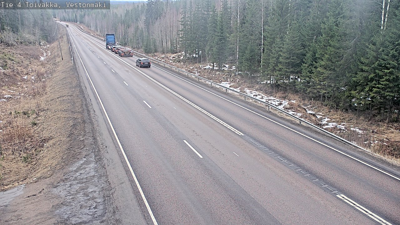 Weather Camera Image Road 4 Toivakka, Vestonmäki, Toivakka, Keski-Suomi