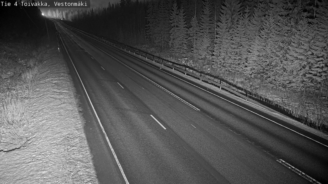 Weather Camera Image Väg 4 Toivakka, Vestonmäki, Toivakka, Keski-Suomi