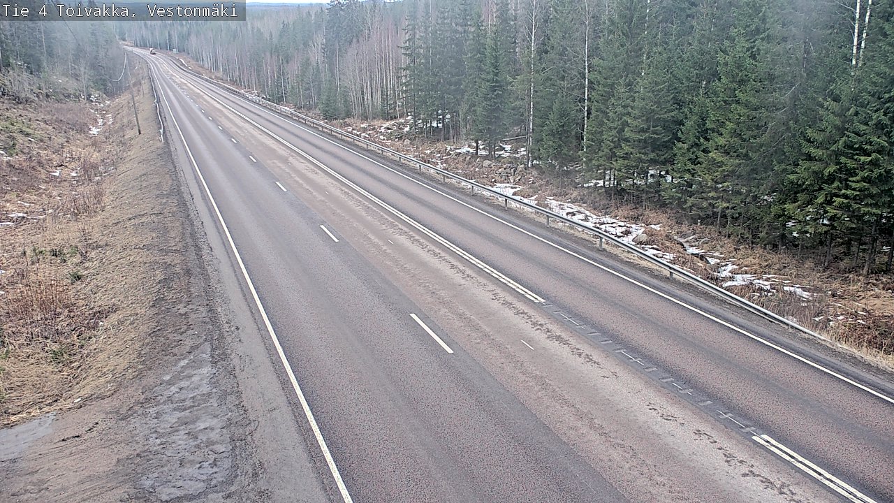 Weather Camera Image Road 4 Toivakka, Vestonmäki, Toivakka, Keski-Suomi
