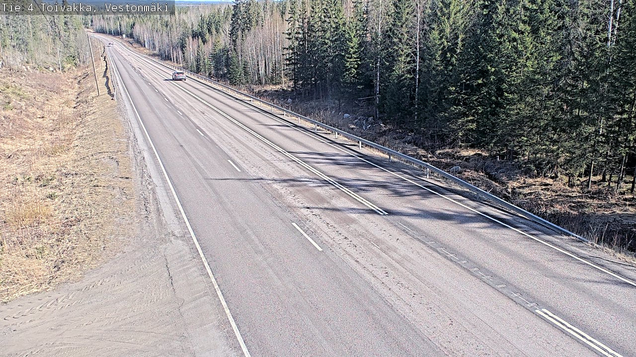 Weather Camera Image Väg 4 Toivakka, Vestonmäki, Toivakka, Keski-Suomi