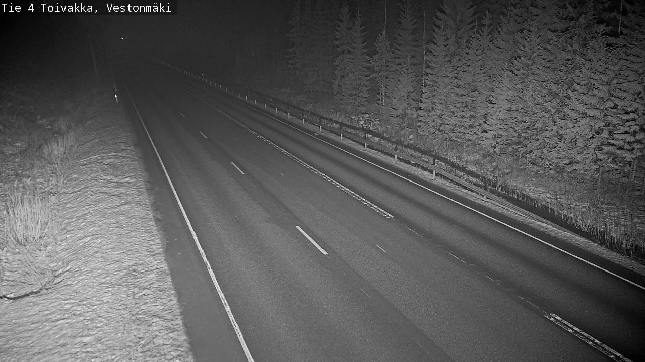 Weather Camera Image Väg 4 Toivakka, Vestonmäki, Toivakka, Keski-Suomi