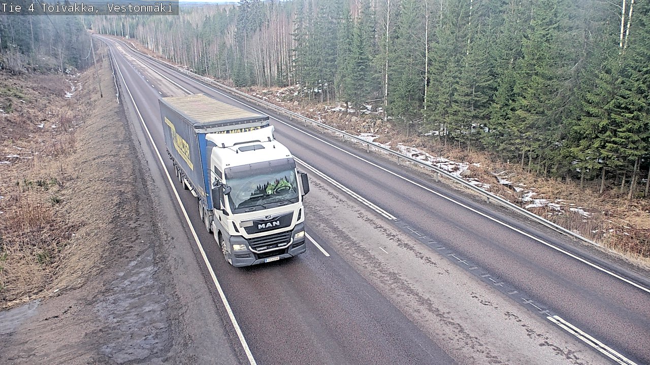 Weather Camera Image Road 4 Toivakka, Vestonmäki, Toivakka, Keski-Suomi