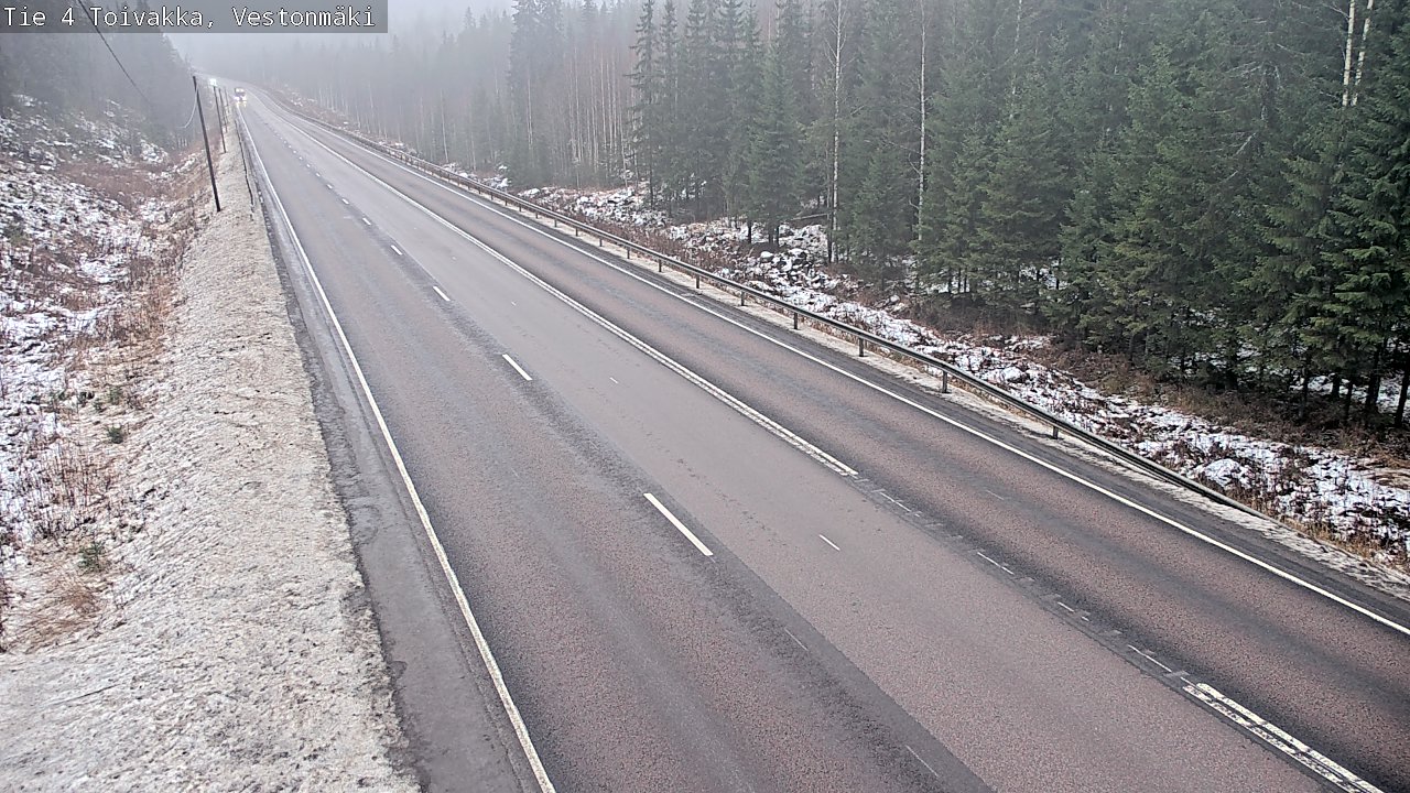 Weather Camera Image Väg 4 Toivakka, Vestonmäki, Toivakka, Keski-Suomi