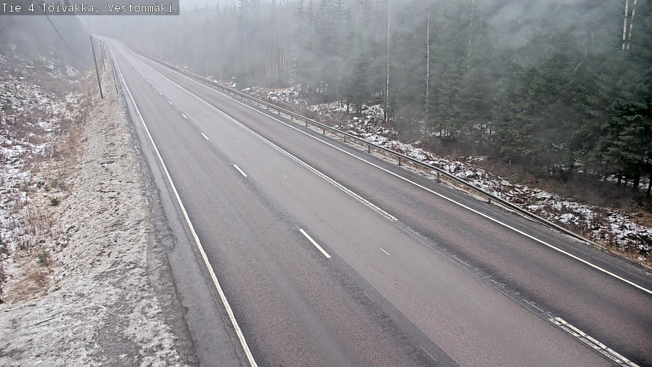 Weather Camera Image Väg 4 Toivakka, Vestonmäki, Toivakka, Keski-Suomi