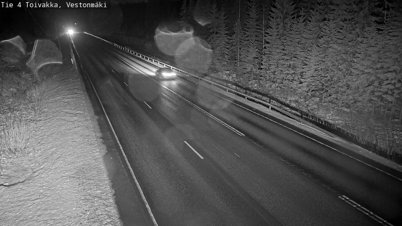 Weather Camera Image Väg 4 Toivakka, Vestonmäki, Toivakka, Keski-Suomi