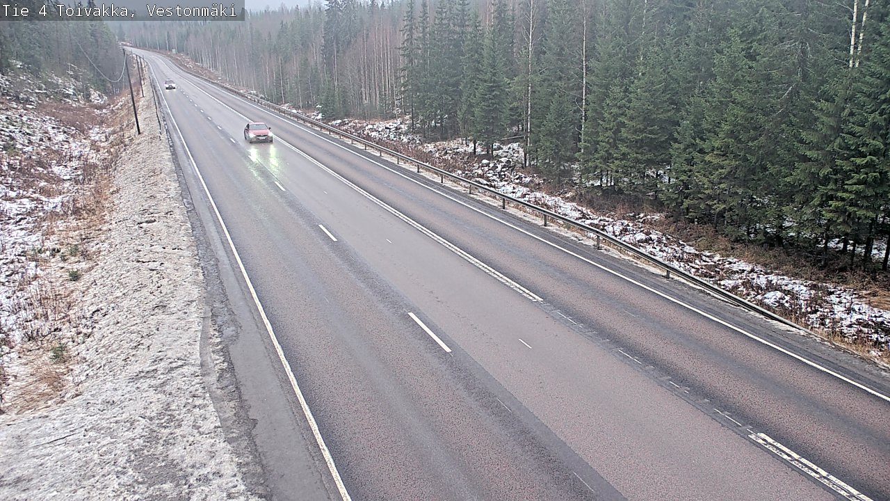 Weather Camera Image Väg 4 Toivakka, Vestonmäki, Toivakka, Keski-Suomi