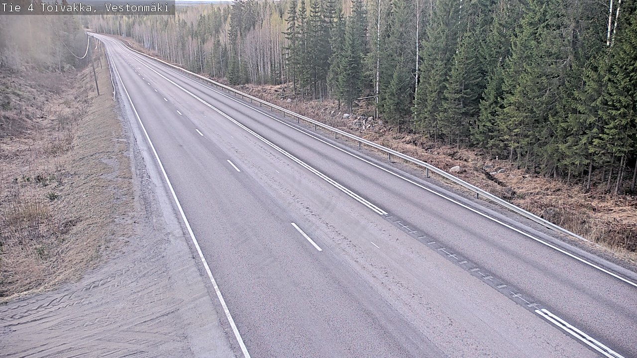 Weather Camera Image Väg 4 Toivakka, Vestonmäki, Toivakka, Keski-Suomi