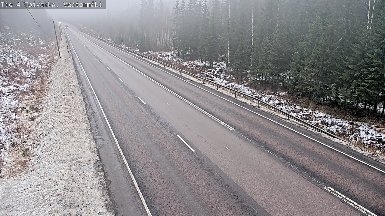 Weather Camera Image Väg 4 Toivakka, Vestonmäki, Toivakka, Keski-Suomi
