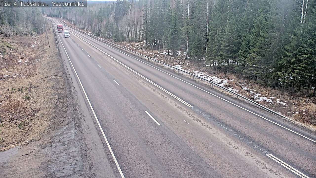 Weather Camera Image Road 4 Toivakka, Vestonmäki, Toivakka, Keski-Suomi