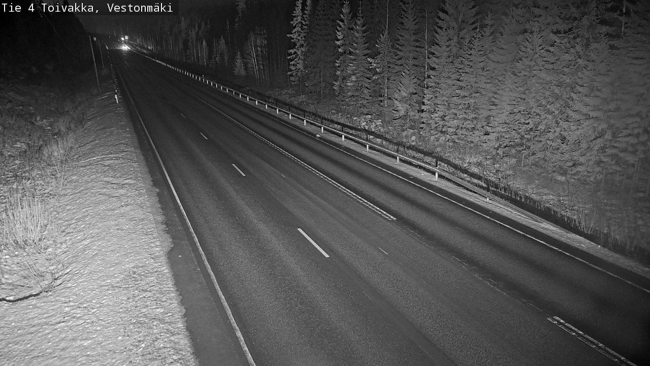 Weather Camera Image Väg 4 Toivakka, Vestonmäki, Toivakka, Keski-Suomi