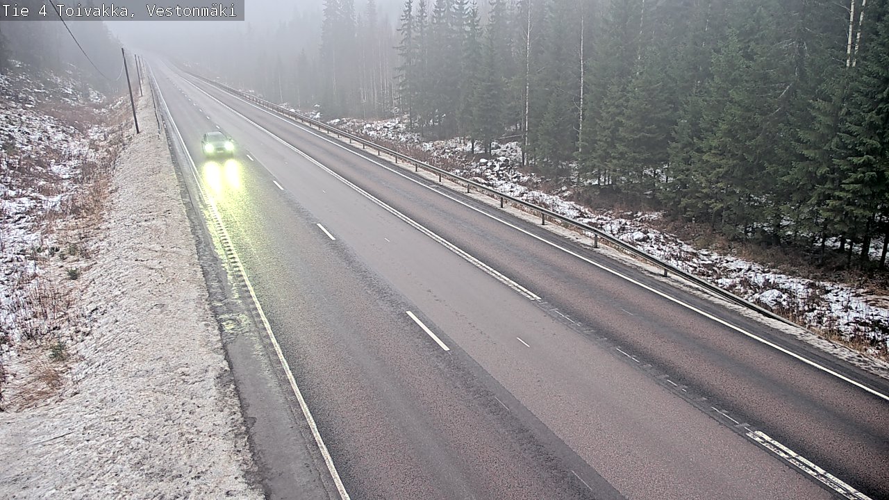 Weather Camera Image Väg 4 Toivakka, Vestonmäki, Toivakka, Keski-Suomi