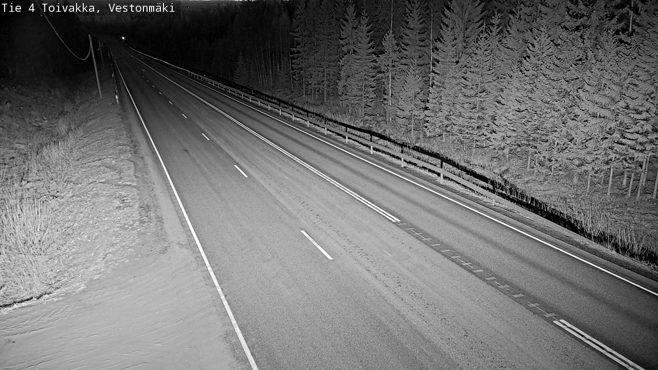 Weather Camera Image Väg 4 Toivakka, Vestonmäki, Toivakka, Keski-Suomi