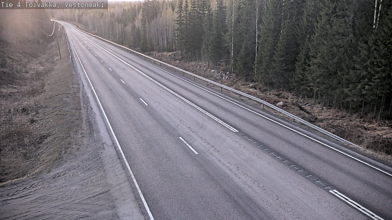 Weather Camera Image Väg 4 Toivakka, Vestonmäki, Toivakka, Keski-Suomi