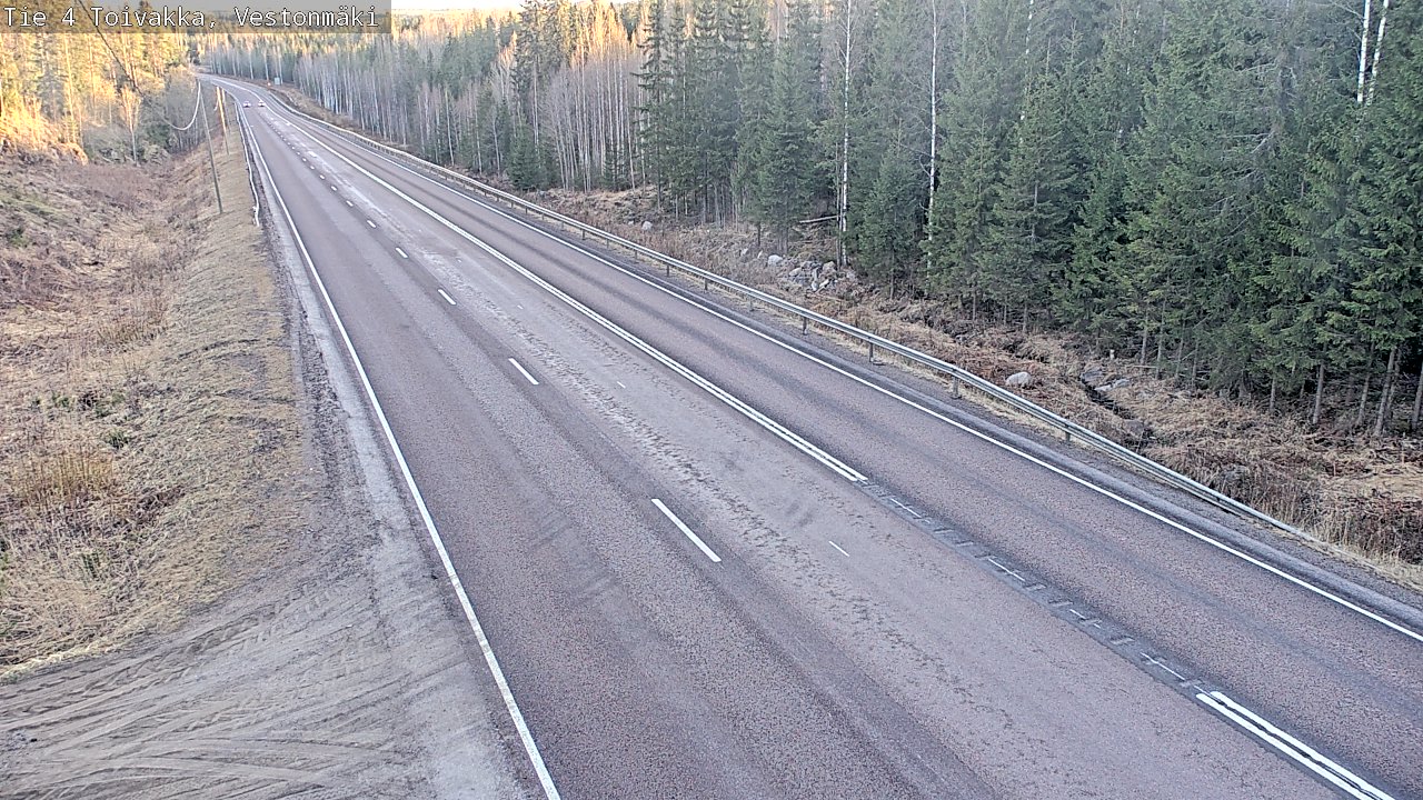 Weather Camera Image Väg 4 Toivakka, Vestonmäki, Toivakka, Keski-Suomi