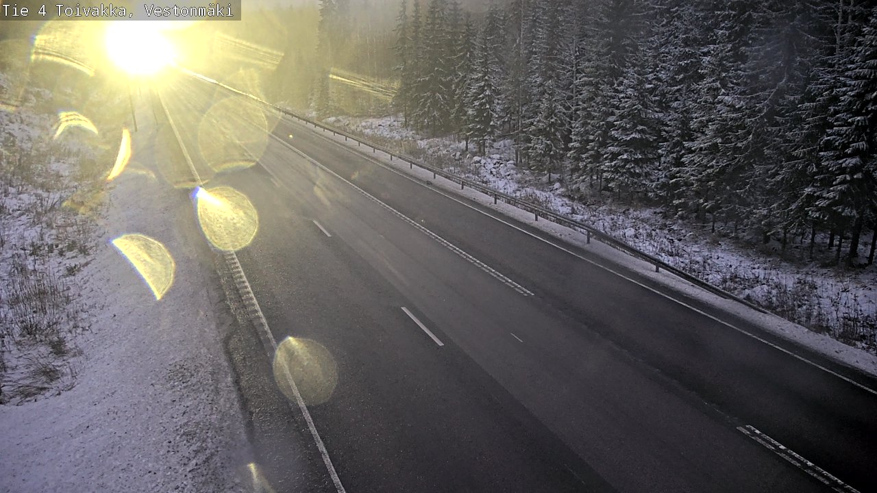 Weather Camera Image Väg 4 Toivakka, Vestonmäki, Toivakka, Keski-Suomi