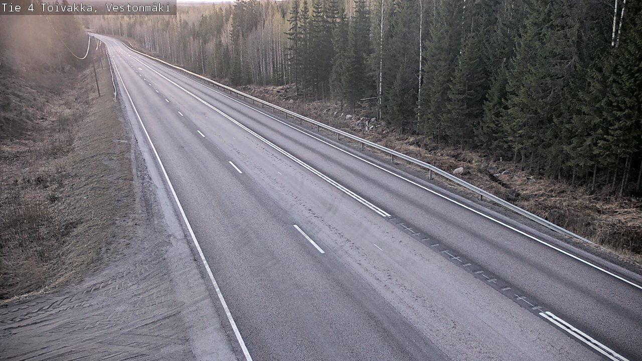 Weather Camera Image Väg 4 Toivakka, Vestonmäki, Toivakka, Keski-Suomi