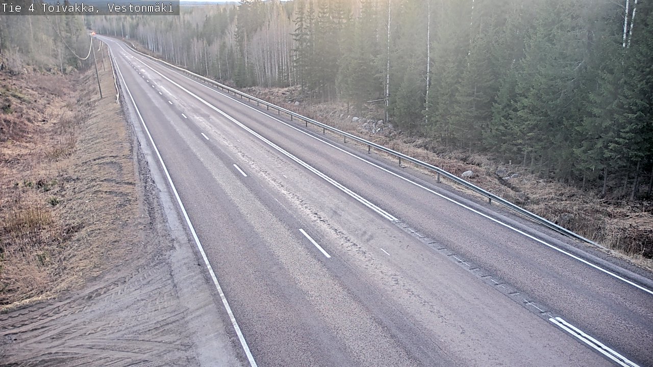 Weather Camera Image Väg 4 Toivakka, Vestonmäki, Toivakka, Keski-Suomi