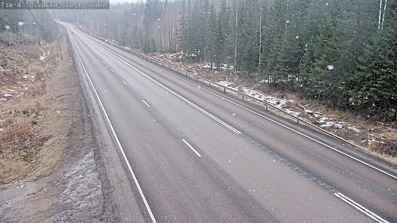 Weather Camera Image Road 4 Toivakka, Vestonmäki, Toivakka, Keski-Suomi