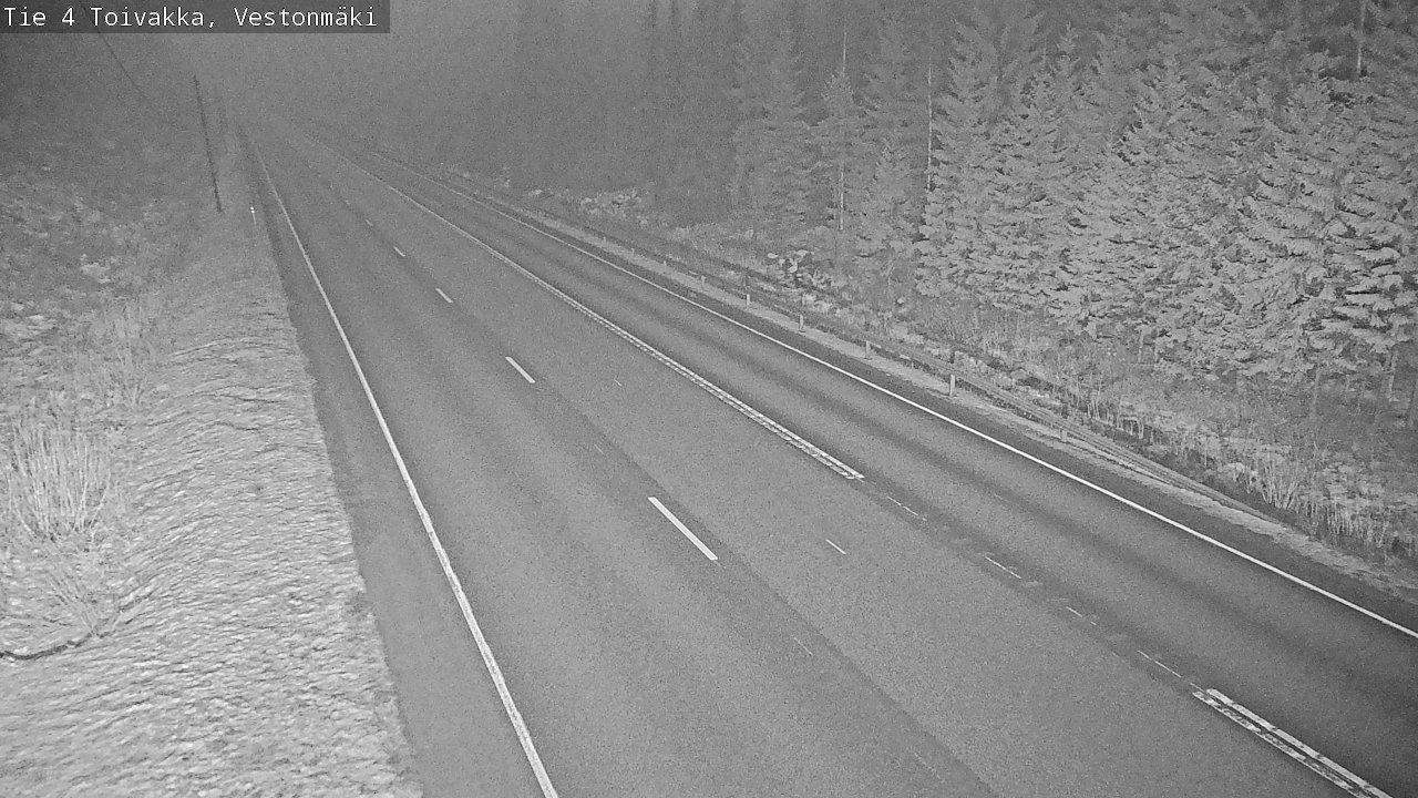 Weather Camera Image Väg 4 Toivakka, Vestonmäki, Toivakka, Keski-Suomi