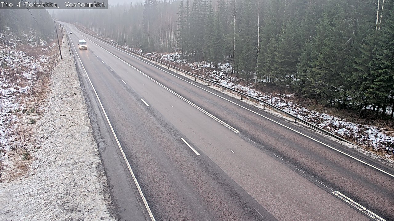 Weather Camera Image Väg 4 Toivakka, Vestonmäki, Toivakka, Keski-Suomi