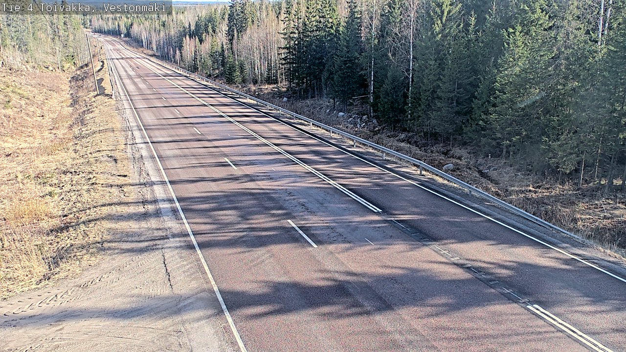 Weather Camera Image Väg 4 Toivakka, Vestonmäki, Toivakka, Keski-Suomi