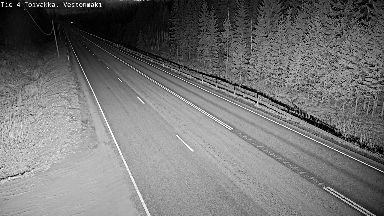 Weather Camera Image Väg 4 Toivakka, Vestonmäki, Toivakka, Keski-Suomi