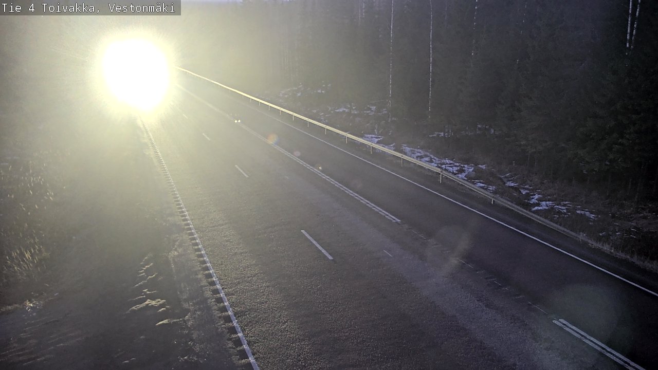Weather Camera Image Väg 4 Toivakka, Vestonmäki, Toivakka, Keski-Suomi