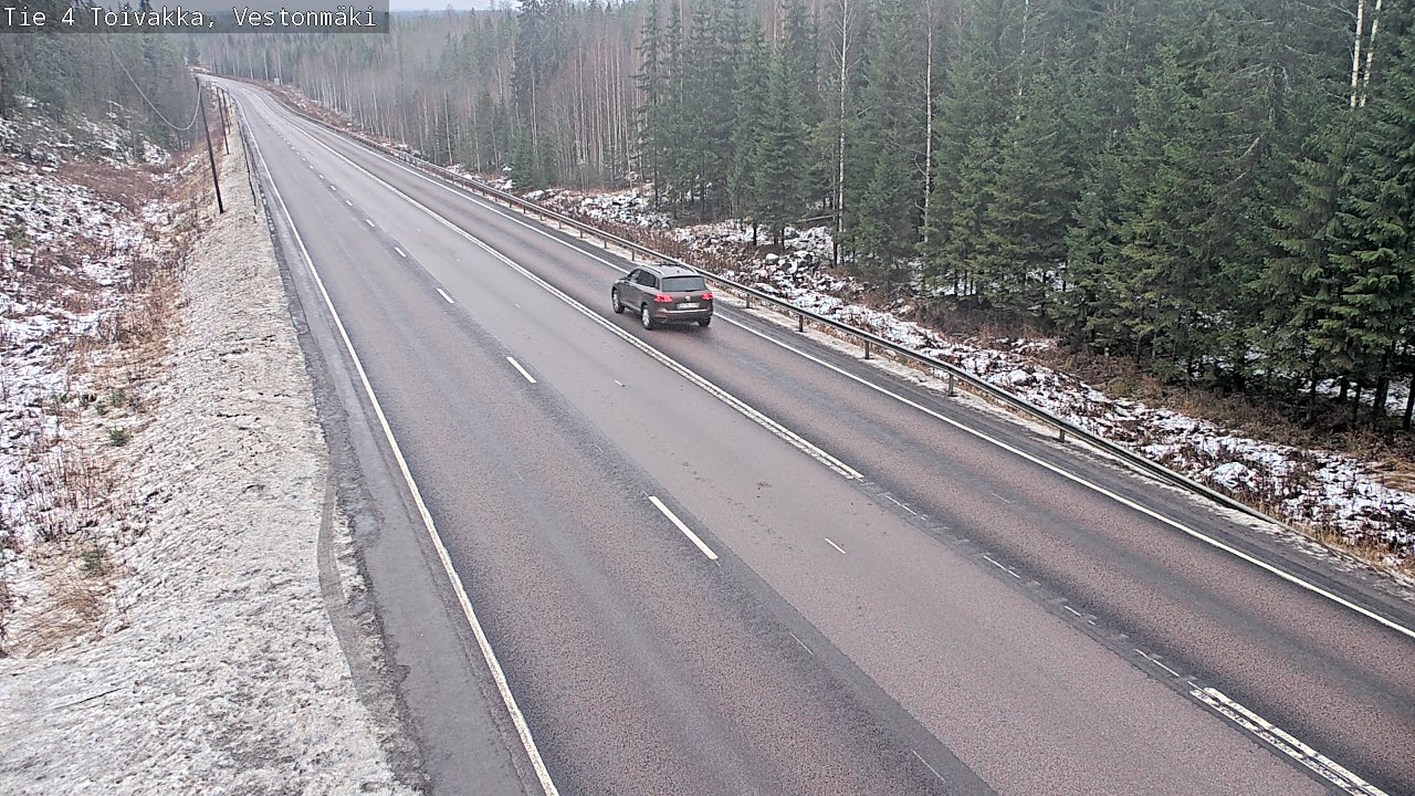 Weather Camera Image Väg 4 Toivakka, Vestonmäki, Toivakka, Keski-Suomi