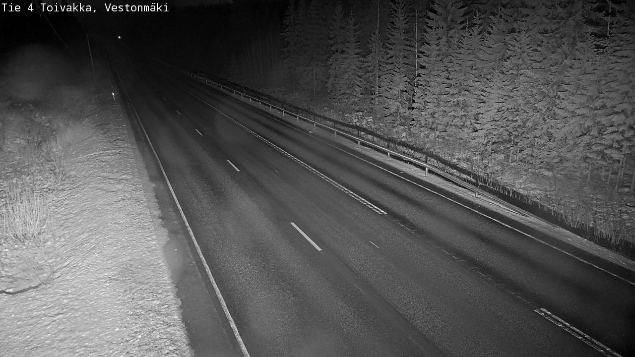 Weather Camera Image Väg 4 Toivakka, Vestonmäki, Toivakka, Keski-Suomi