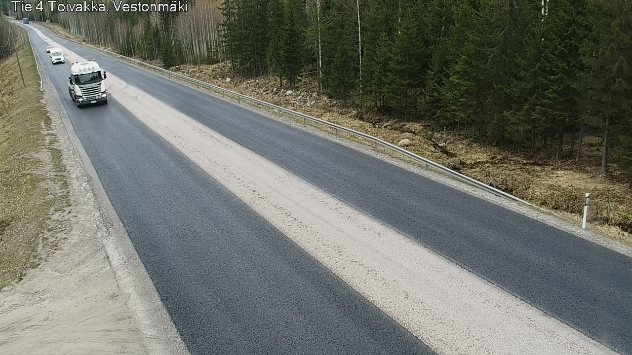 Weather Camera Image Väg 4 Toivakka, Vestonmäki, Toivakka, Keski-Suomi