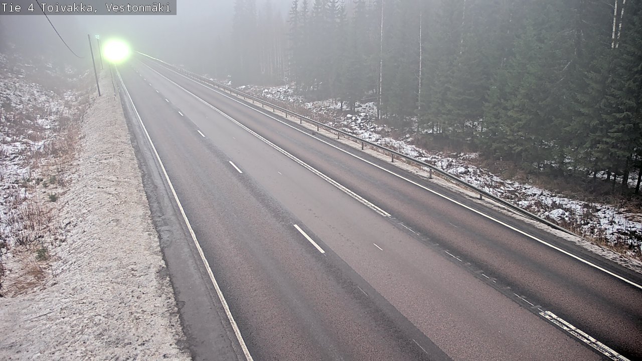 Weather Camera Image Väg 4 Toivakka, Vestonmäki, Toivakka, Keski-Suomi