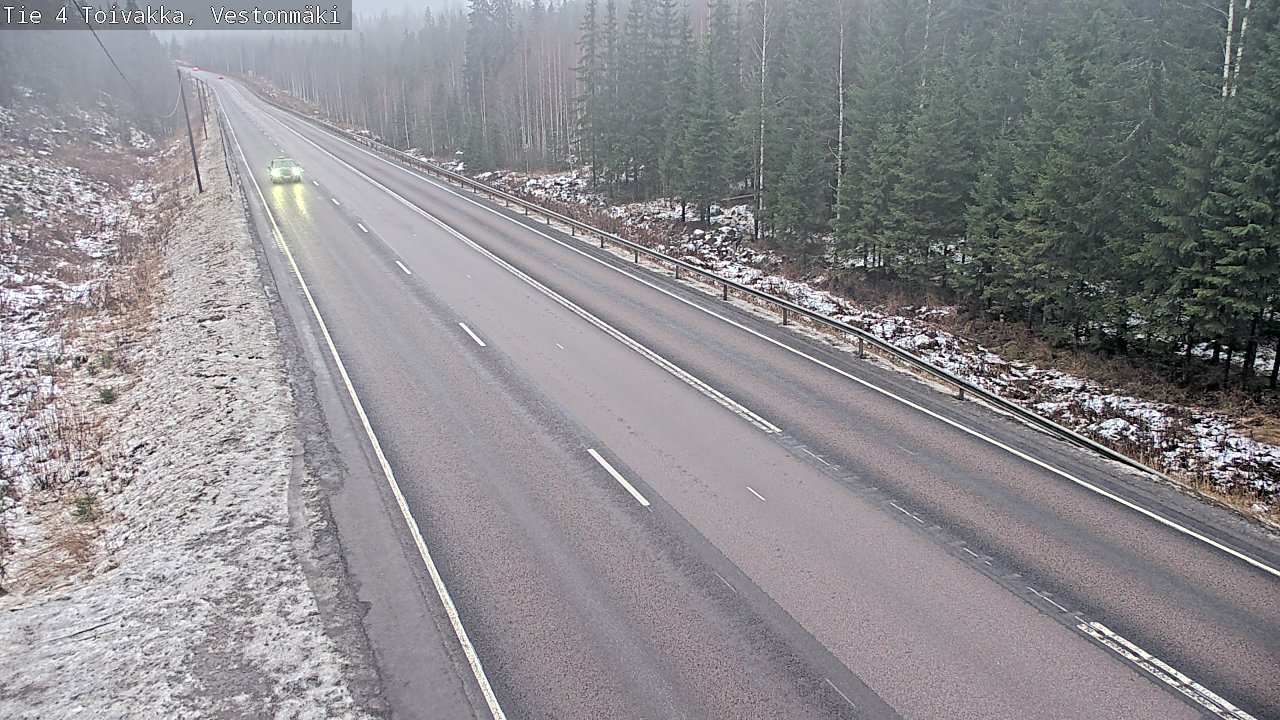 Weather Camera Image Väg 4 Toivakka, Vestonmäki, Toivakka, Keski-Suomi