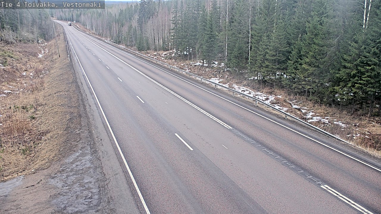 Weather Camera Image Road 4 Toivakka, Vestonmäki, Toivakka, Keski-Suomi