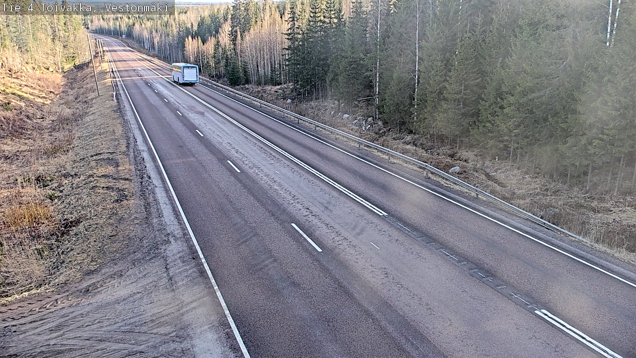 Weather Camera Image Väg 4 Toivakka, Vestonmäki, Toivakka, Keski-Suomi