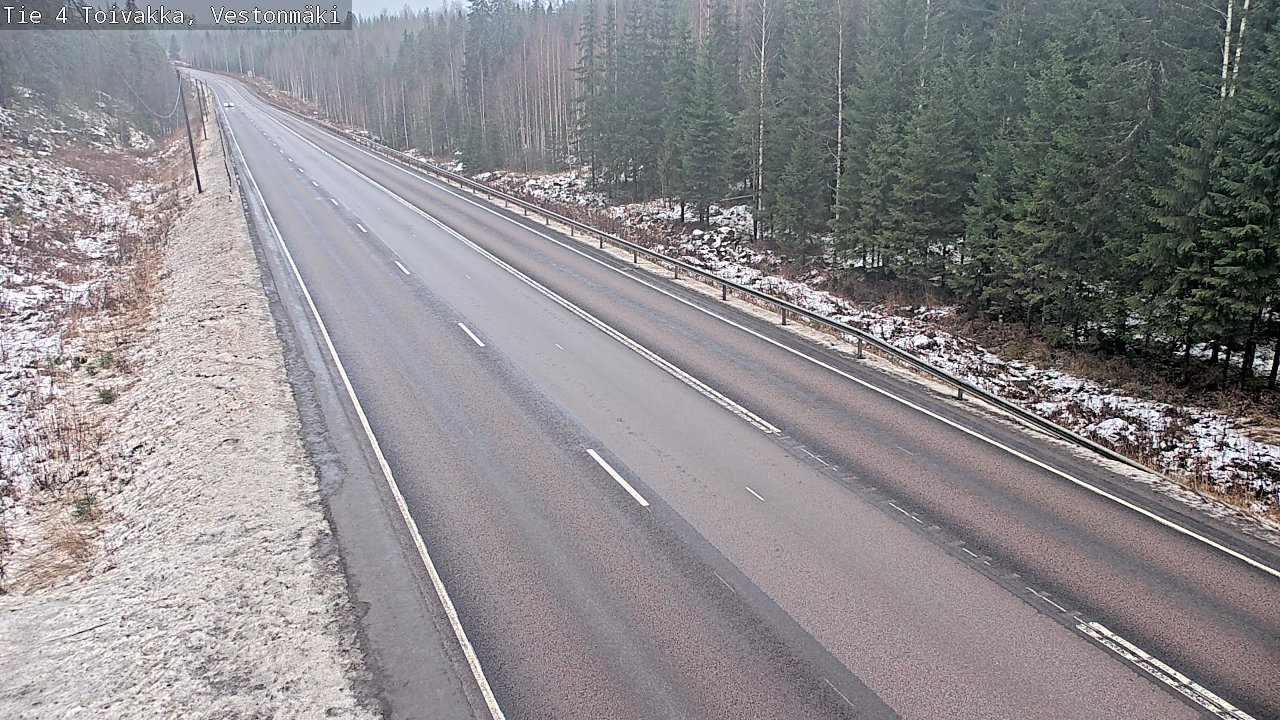 Weather Camera Image Väg 4 Toivakka, Vestonmäki, Toivakka, Keski-Suomi