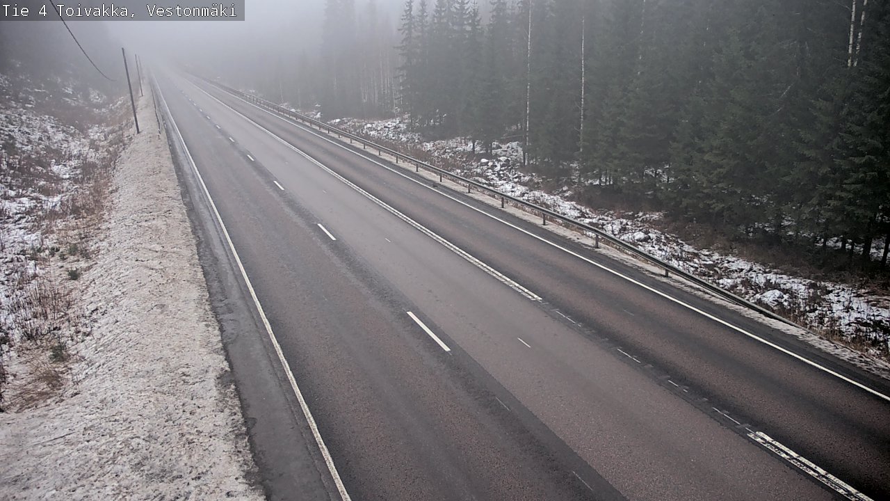Weather Camera Image Väg 4 Toivakka, Vestonmäki, Toivakka, Keski-Suomi