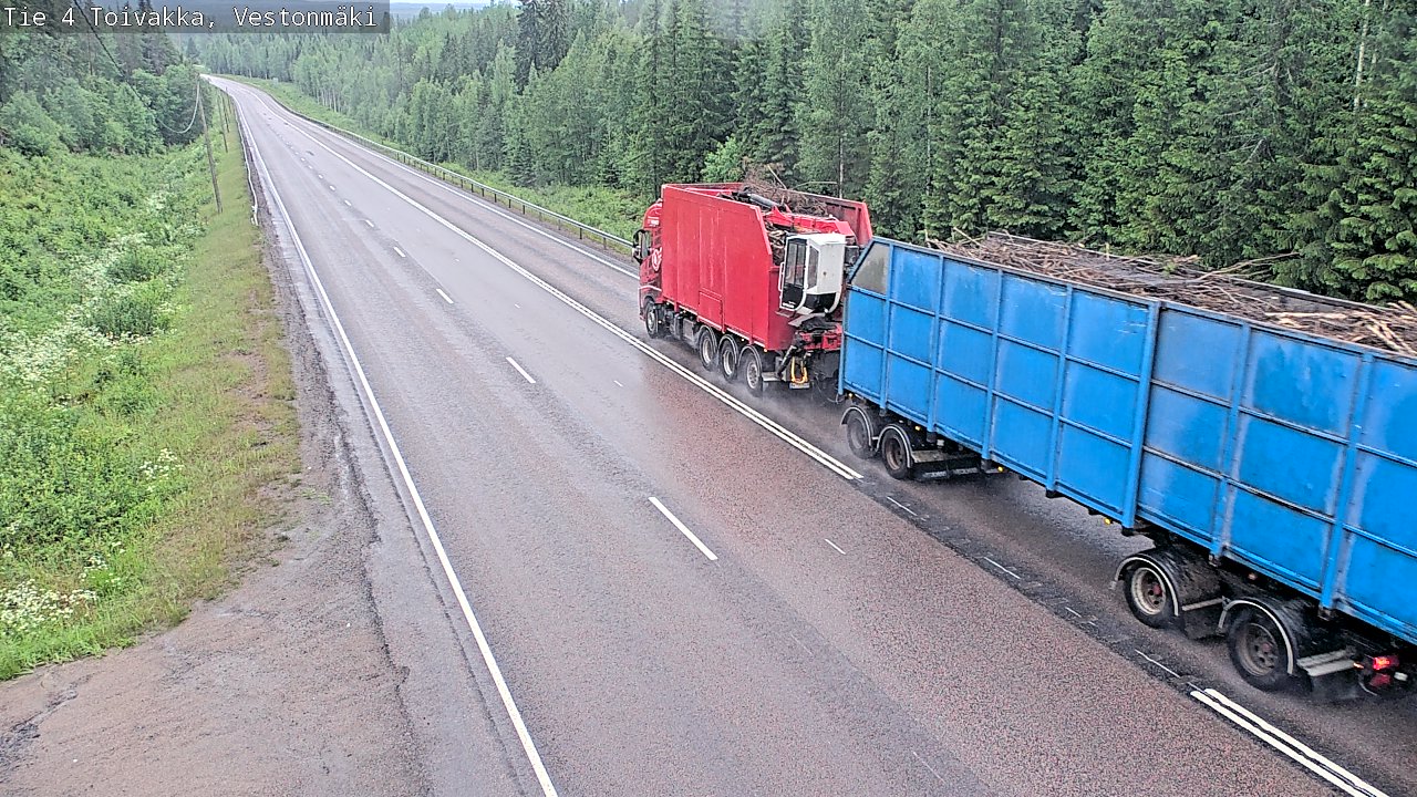 Weather Camera Image Road 4 Toivakka, Vestonmäki, Toivakka, Keski-Suomi